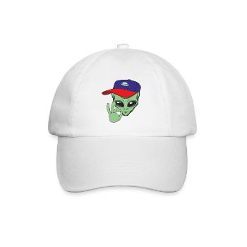 Alien extraterrestrials - Baseball Cap - white/white - Front