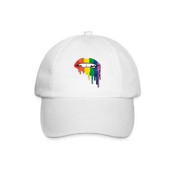 LGBTI Lips - Baseball Cap - white/white - Front