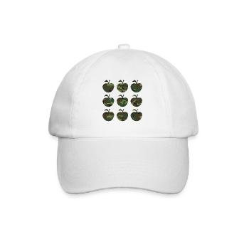 camouflage apple Retro - Baseball Cap - white/white - Front