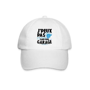 Je Peux Pas J'ai Des Trucs À Faire Dans Mon Garage - Casquette classique - blanc/blanc - Devant