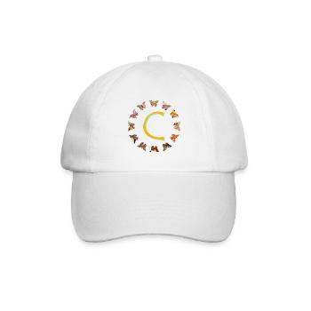 Lépidoptères E 56 C - Casquette classique - blanc/blanc - Devant