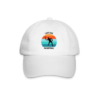 Racqueetball - Baseball Cap - white/white - Front