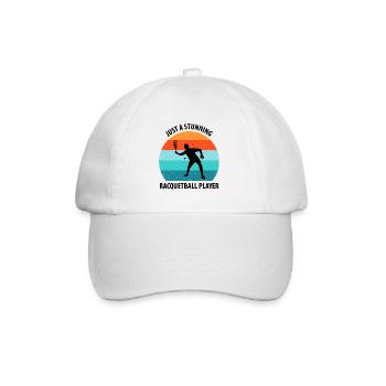 Racqueetball - Baseball Cap - white/white - Front