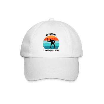 Racqueetball - Baseball Cap - white/white - Front