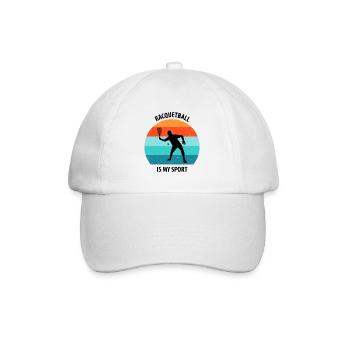 Racqueetball - Baseball Cap - white/white - Front