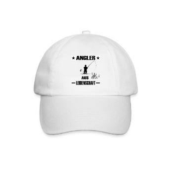Angeln - Baseballkappe - Weiß/Weiß - Vorne