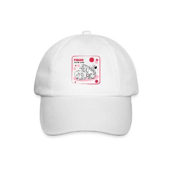 Zodiac sign Pisces - Baseball Cap - white/white - Front