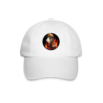 Guinea pig fire brigade / firefighter sea - Baseball Cap - white/white - Front