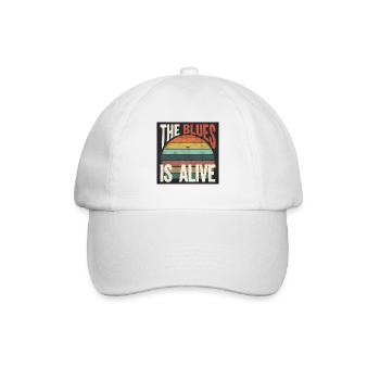 Le blues lives vintage blues design - Casquette classique - blanc/blanc - Devant