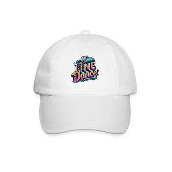 Colorful Line Dance Design - Baseball Cap - white/white - Front