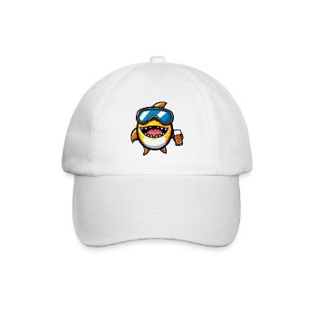 Piranha Fish Après Ski Beer - Baseball Cap - white/white - Front
