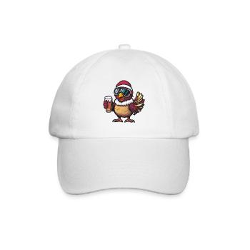 Dinde Après-Ski Bière Bande dessinée - Casquette classique - blanc/blanc - Devant