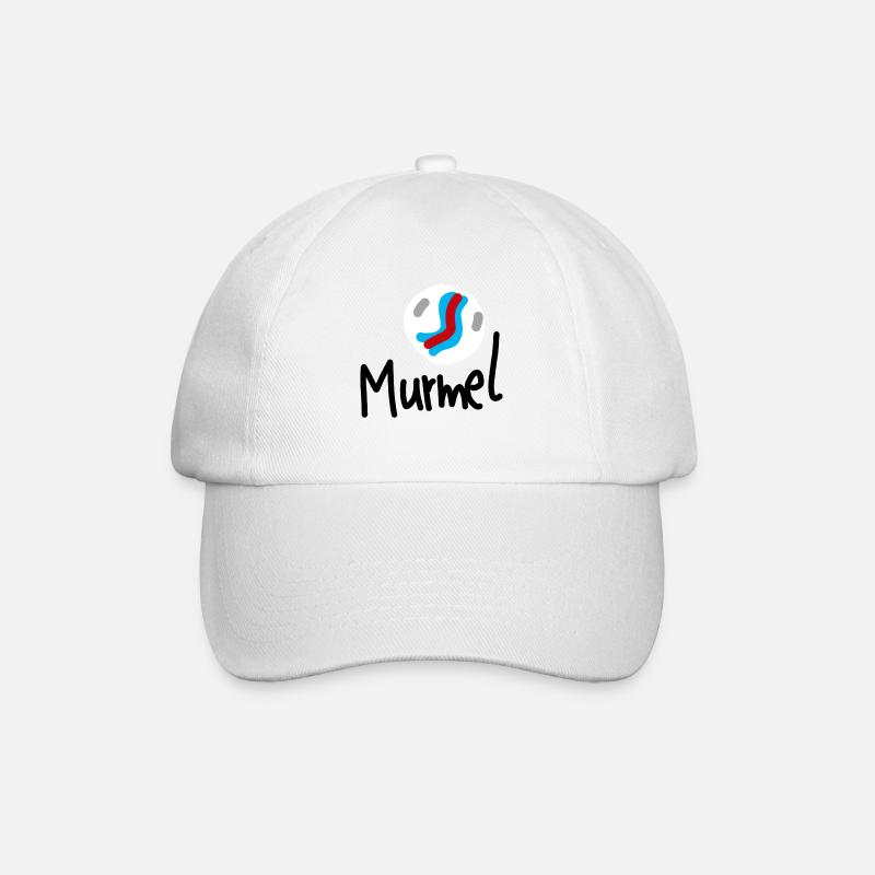 Murmel - Baseballkappe - Weiß/Weiß