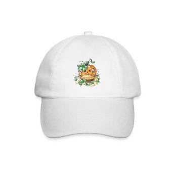 Citrouille d'Halloween - Casquette classique - blanc/blanc - Devant