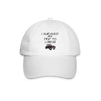 I survived my trip to london souvenir gift - Baseball Cap - white/white - Front