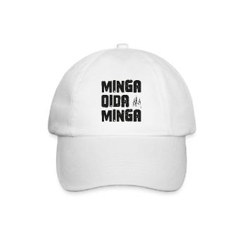 Minga Oida Minga - München Alter München - Baseballkappe - Weiß/Weiß - Vorne