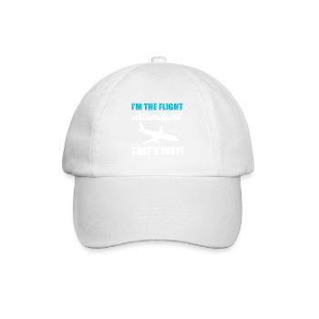 The Flight Attendant Stewardess Gift - Baseball Cap - white/white - Front