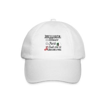 Algérien Football Couple Femme Cadeau Humour Girly - Casquette classique - blanc/blanc - Devant