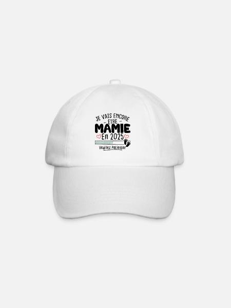 Je Vais Encore être Mamie En 2025 - Casquette classique - blanc/blanc