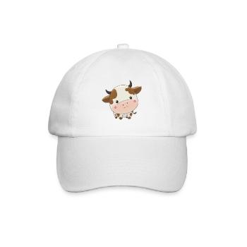 Cute cow - Baseball Cap - white/white - Front