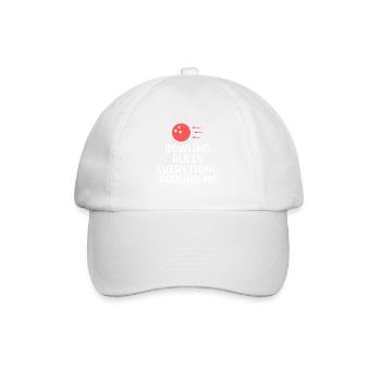 Bowling Sayings Bowling Bowler Skittles Gift - Baseball Cap - white/white - Front