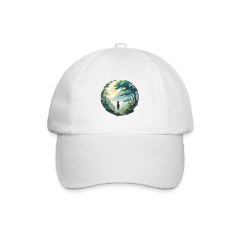 Anime / Comic / Japanisch / Zeichentrick / Cartoon - Baseballkappe - Weiß/Weiß - Vorne