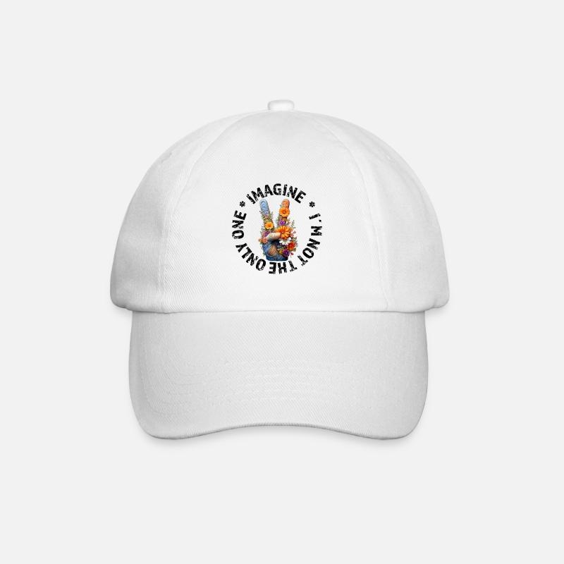 Imagine - Tolerance, Respect and Peace - Baseball Cap - white/white