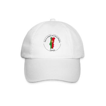 This is where my story begins | Portugal - Baseballkappe - Weiß/Weiß - Vorne