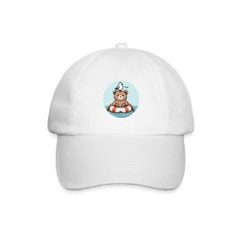 Bouée de sauvetage de sauveteur - Casquette classique - blanc/blanc - Devant