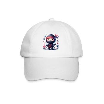 Ninja - Baseballkappe - Weiß/Weiß - Vorne