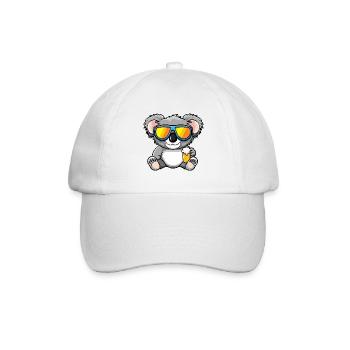 Koala après-ski beer - Baseball Cap - white/white - Front