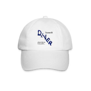 I´m over 50 Diver please help me in my jacket - Baseballkappe - Weiß/Weiß - Vorne