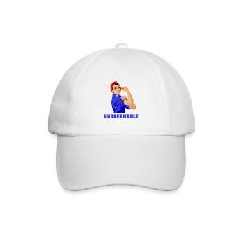 Unbreakable Strong Women Girl Power Feminismus - Baseballkappe - Weiß/Weiß - Vorne