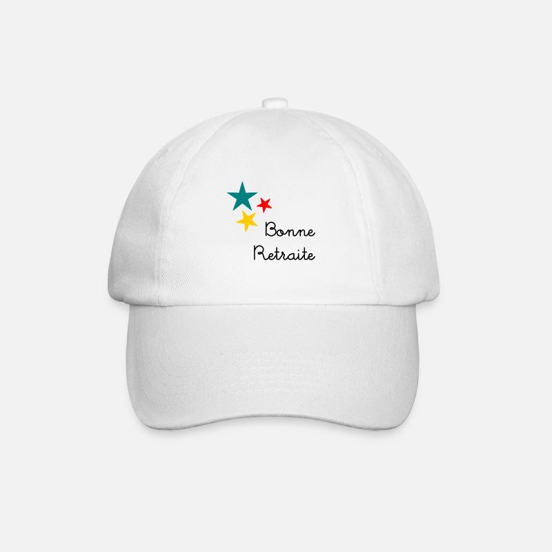 RETRAITE. BONNE RETRAITE. JOYEUSE RETRAITE - Casquette classique - blanc/blanc