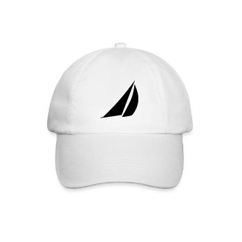 Voilier avec voile pour marins et capitaines - Casquette classique - blanc/blanc - Devant