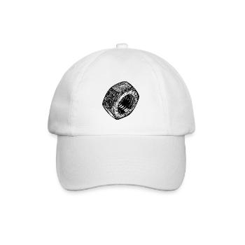 Surface sombre de l’écrou à vis - Casquette classique - blanc/blanc - Devant