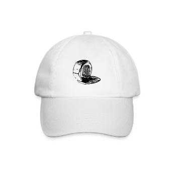 Écrou à vis fondu verticalement - Casquette classique - blanc/blanc - Devant