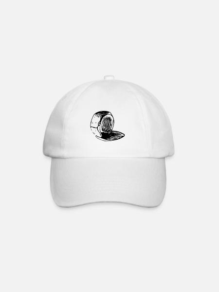 Schraubenmutter senkrecht geschmolzen - Baseballkappe - Weiß/Weiß