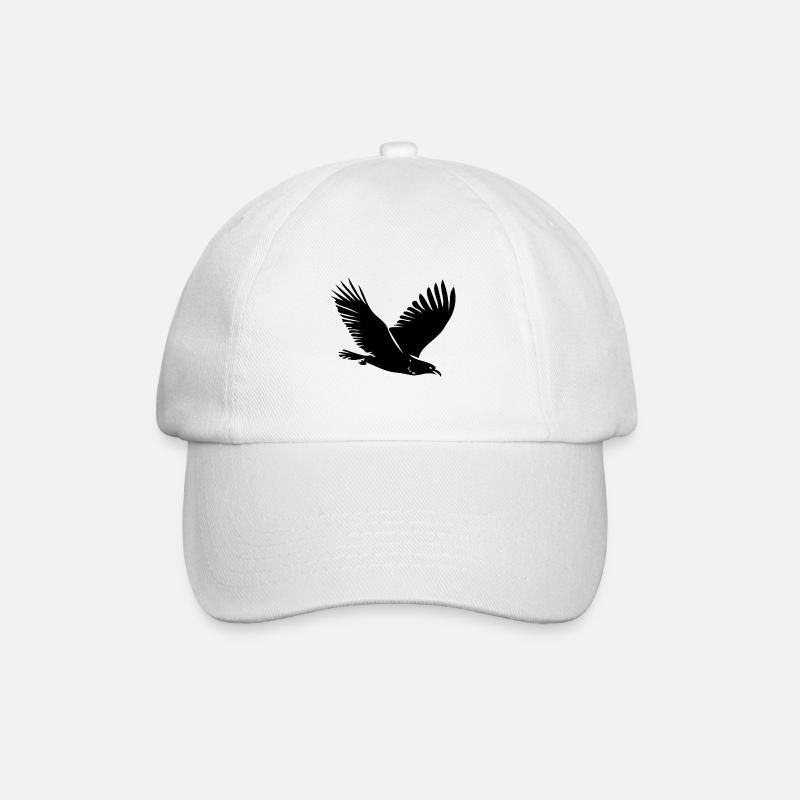 Oiseau en vol - Casquette classique - blanc/blanc
