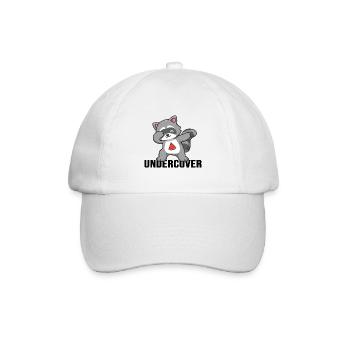 Cherson UKRAINE Waschbär undercover Agent - Baseballkappe - Weiß/Weiß - Vorne