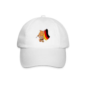 Chat fan allemand - Casquette classique - blanc/blanc - Devant