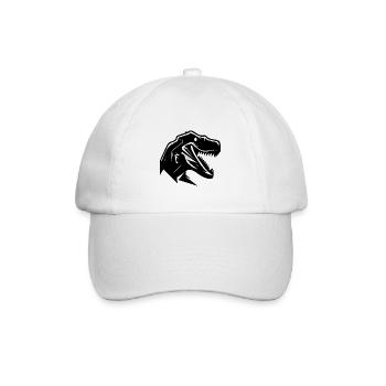 Dinosaur T-Rex Fan Design - Baseball Cap - white/white - Front