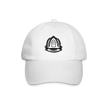 Firefighter's helmet - Baseball Cap - white/white - Front