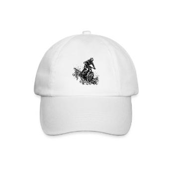 Cyclists Mountain Bikers Rain Mud Downhill - Baseball Cap - white/white - Front
