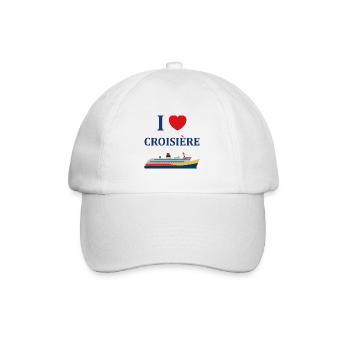 I love Croisière - Casquette classique - blanc/blanc - Devant