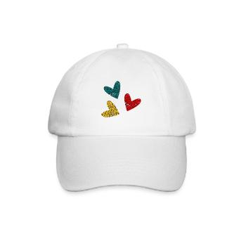 COUPLE. JUST MARRIED. Bachelorette party. VALENTINE'S DAY. LOVE. - Baseball Cap - white/white - Front