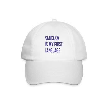 Sarcasm Pro - Baseball Cap - white/white - Front