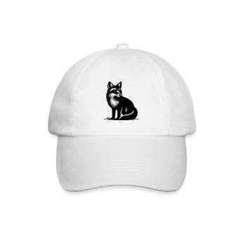 Niedlicher schlauer Fuchs - Baseballkappe - Weiß/Weiß - Vorne