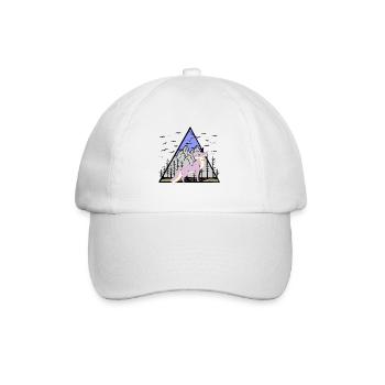 Fox, Wildlife, Wilderness, Nature, Flower, Foxes, Fantasy - Baseball Cap - white/white - Front