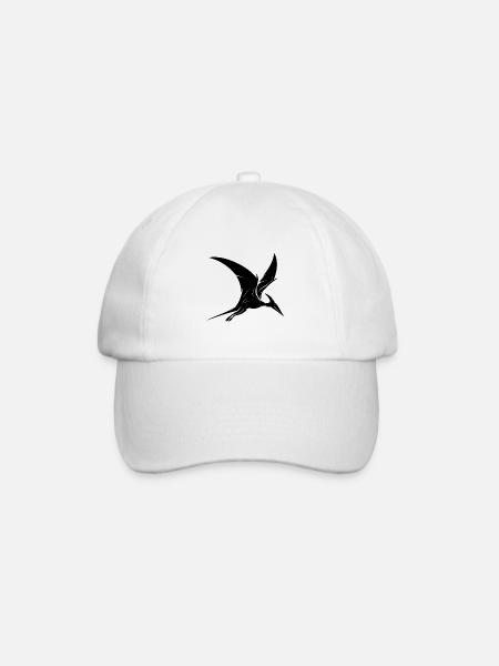 Fliegender Dinosaurier Flugsaurier Dino Pteranodon - Baseballkappe - Weiß/Weiß